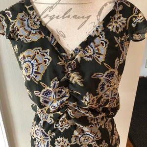 Zara Multi Color Patterned Dress Size M